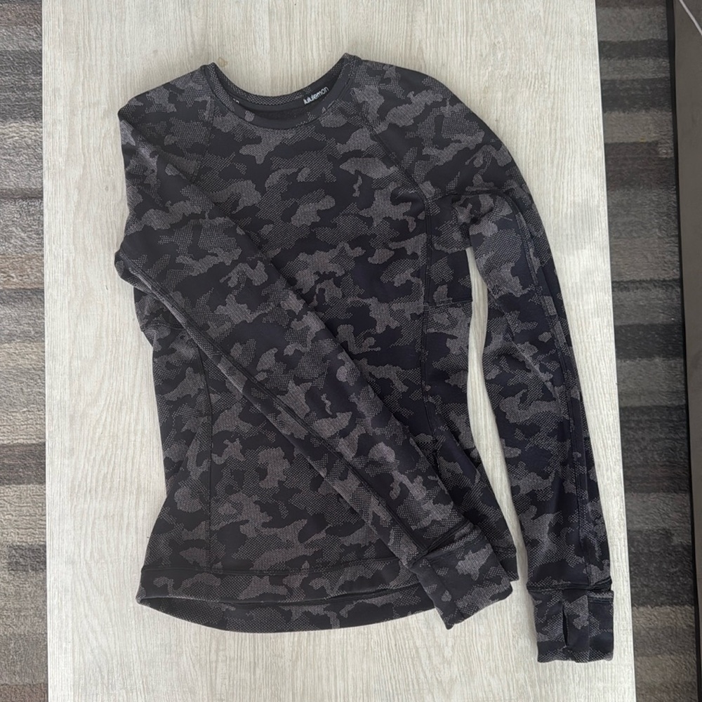 Lululemon Runderful Long Sleeve Top Camo